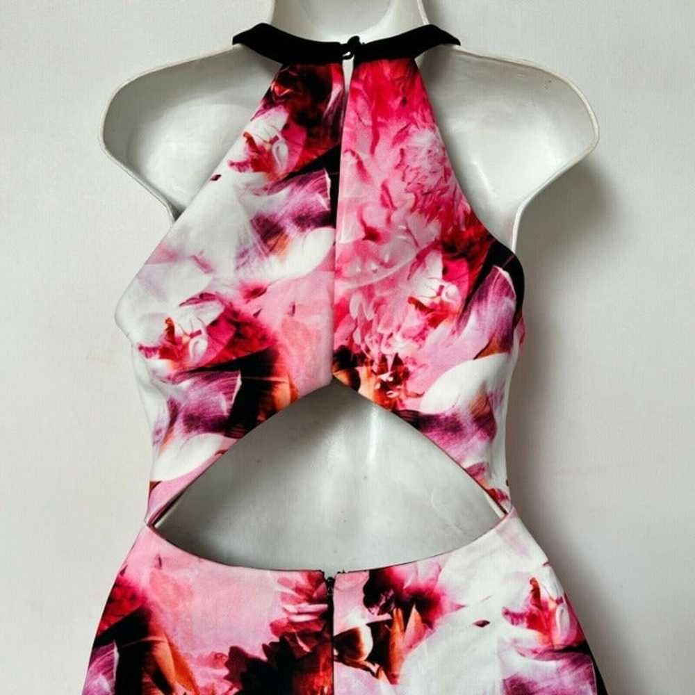 Keepsake Adore You Hot Pink Floral Print Dress Fi… - image 10