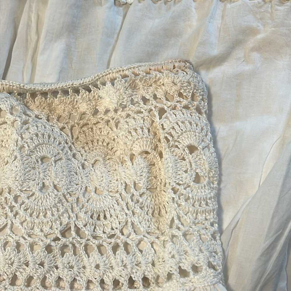 Anna Kosturova Crochet Filigree Maxi Skirt or Str… - image 4