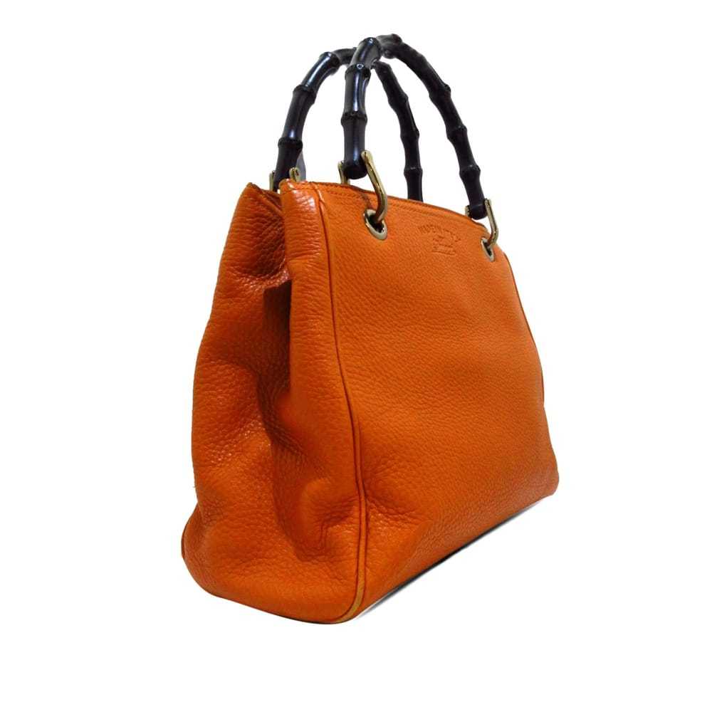 Gucci Bamboo Shopper leather crossbody bag - image 2