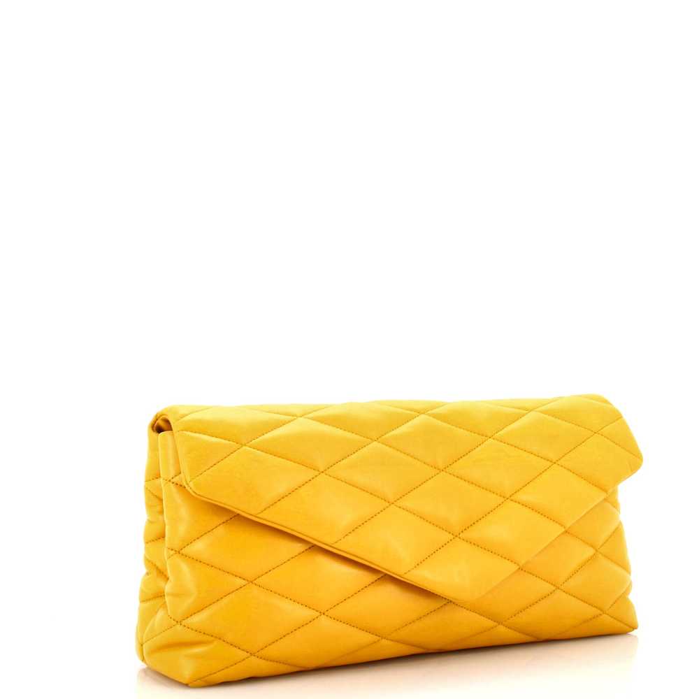 Saint Laurent Sade Puffer Envelope Clutch Quilted… - image 2