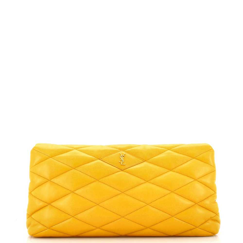 Saint Laurent Sade Puffer Envelope Clutch Quilted… - image 3