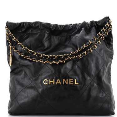 CHANEL 22 Chain Hobo Quilted Calfskin Medium