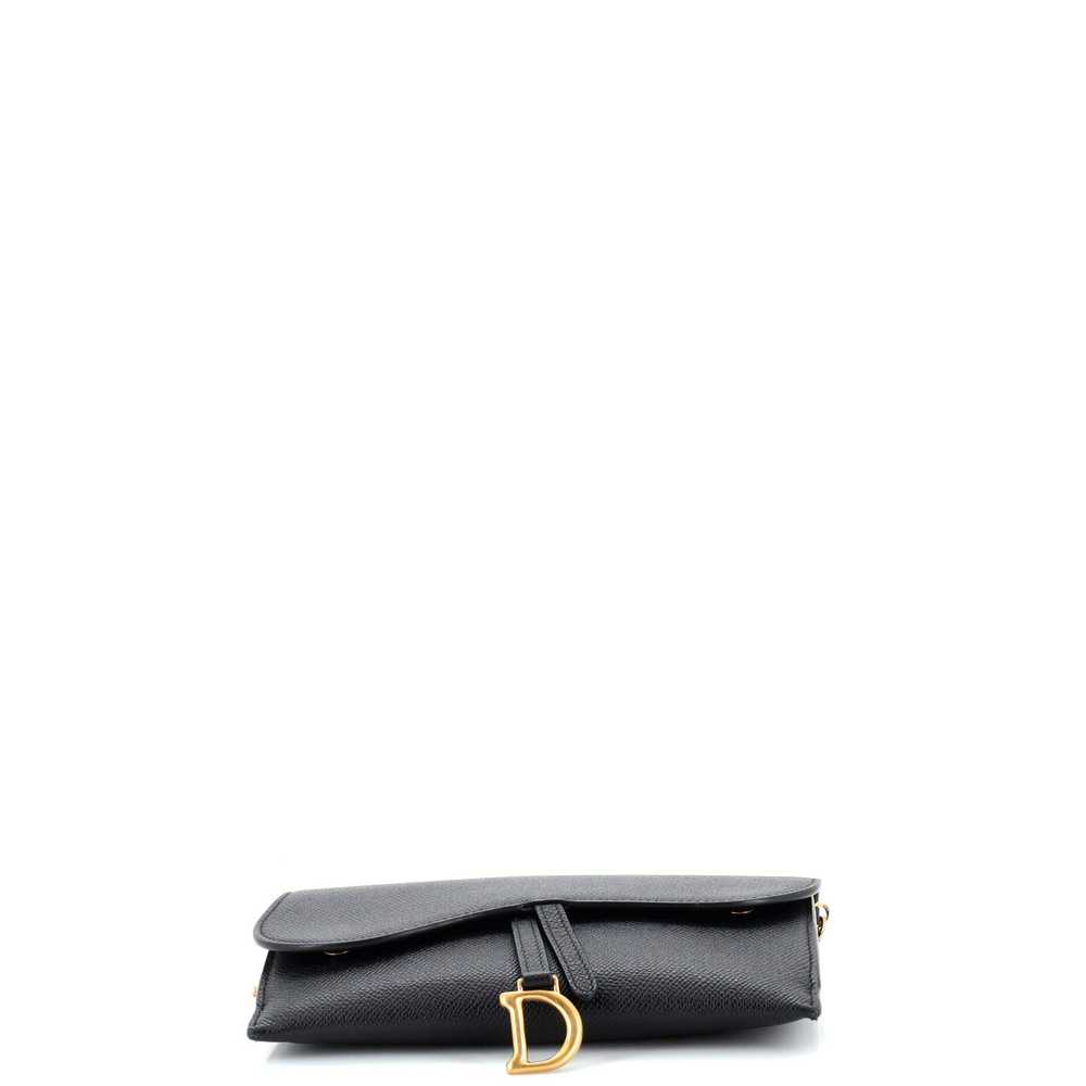 Christian Dior Saddle Chain Wallet Leather - image 5