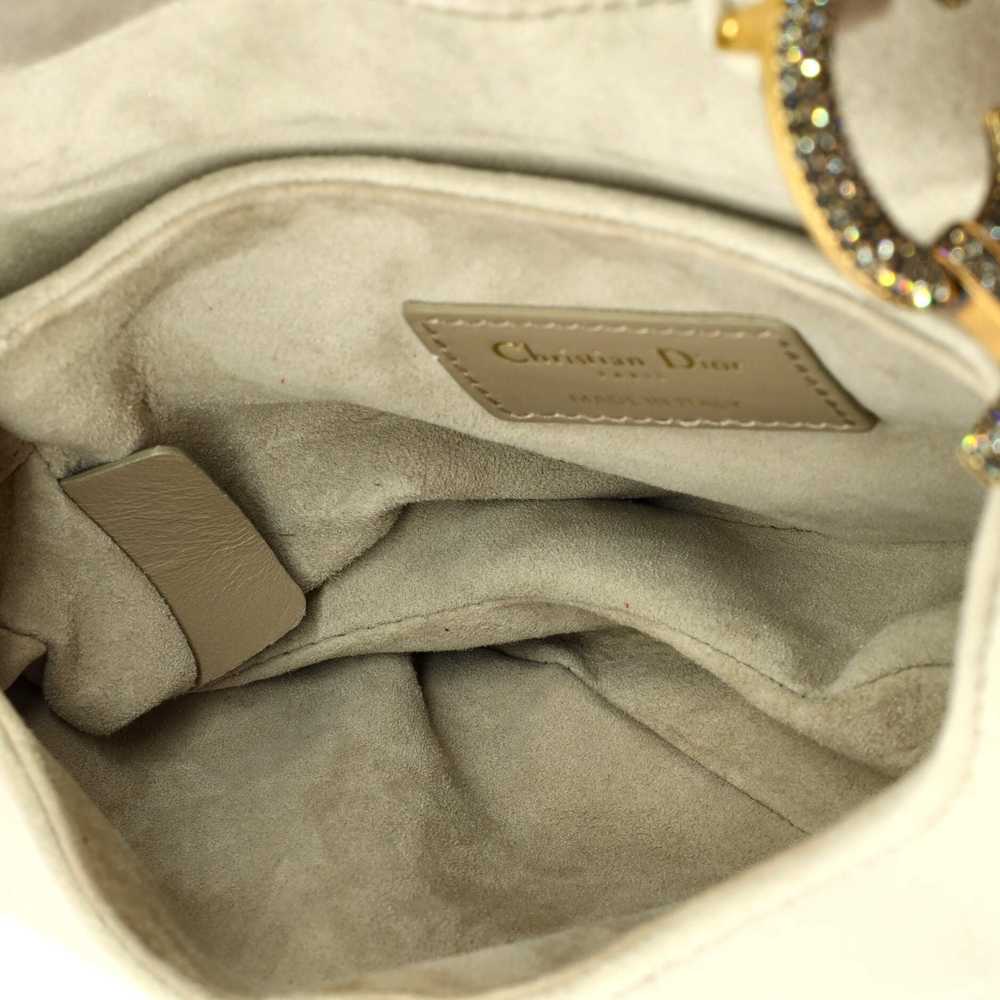 Christian Dior Saddle Handbag Velvet with Crystal… - image 5