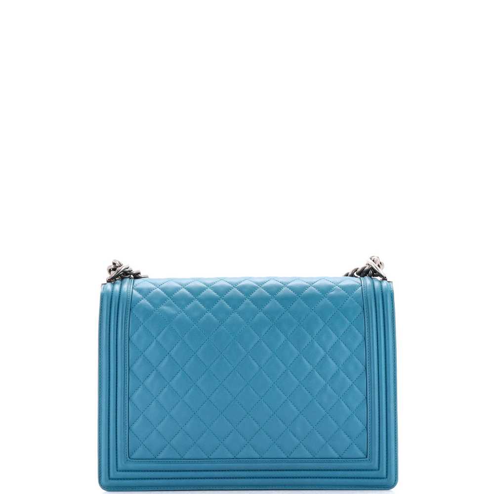 CHANEL Boy Flap Bag Quilted Lambskin Large - image 4