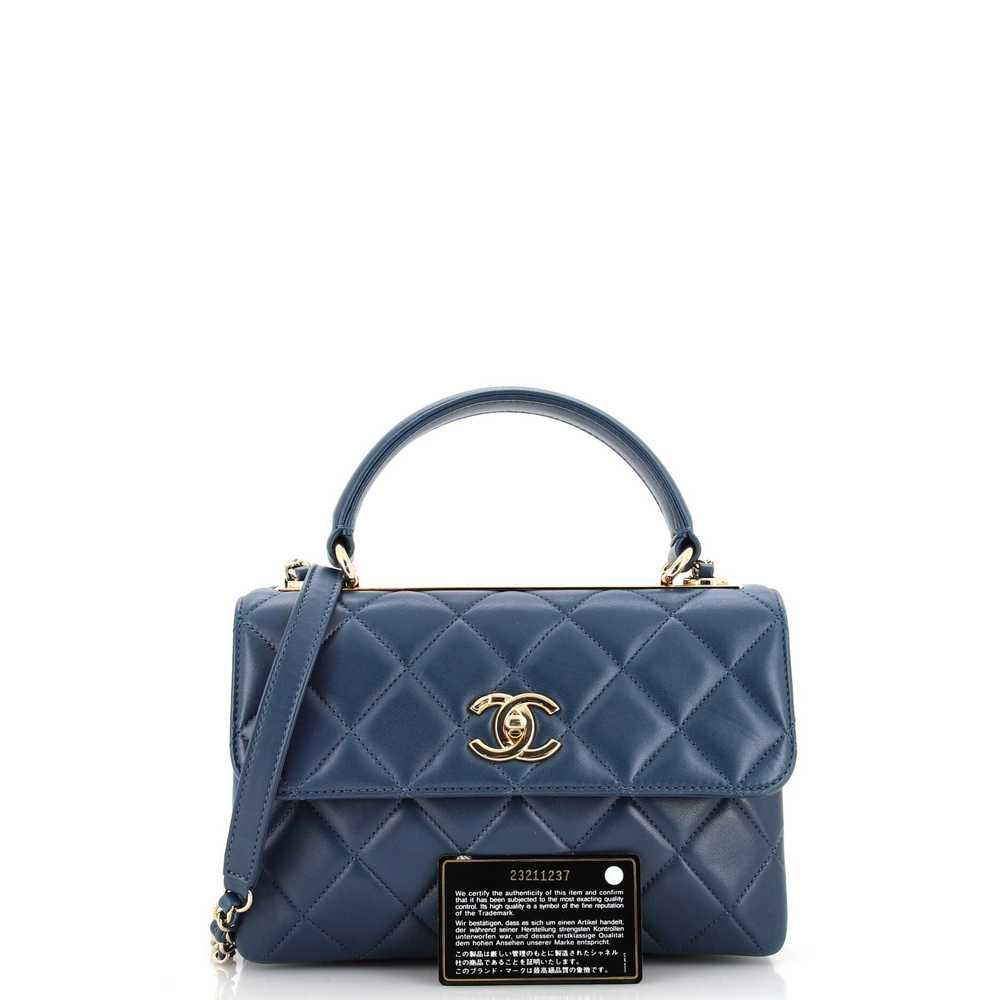 CHANEL Trendy Chain CC Top Handle Bag Quilted Lam… - image 2