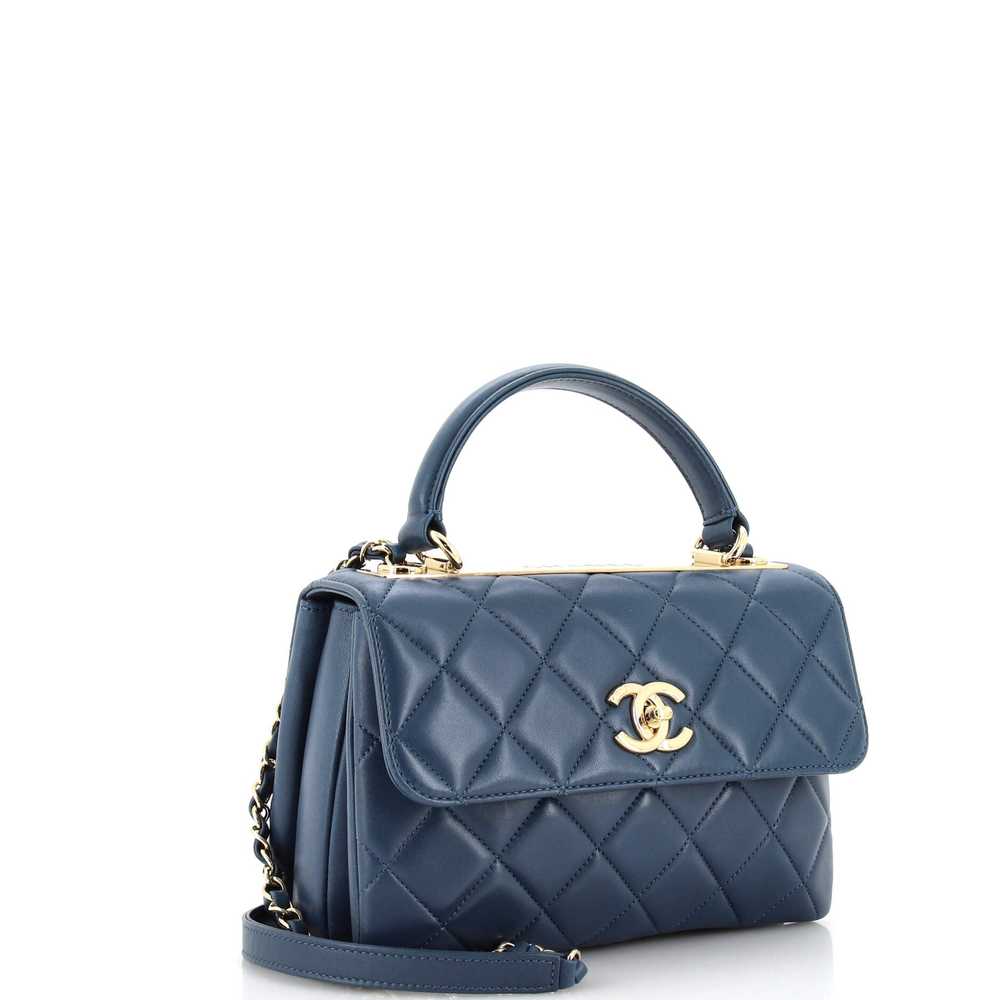 CHANEL Trendy Chain CC Top Handle Bag Quilted Lam… - image 3