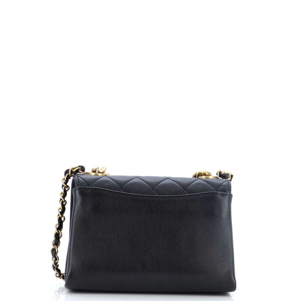 CHANEL Pearl Boy Chain Flap Bag Quilted Calfskin … - image 4