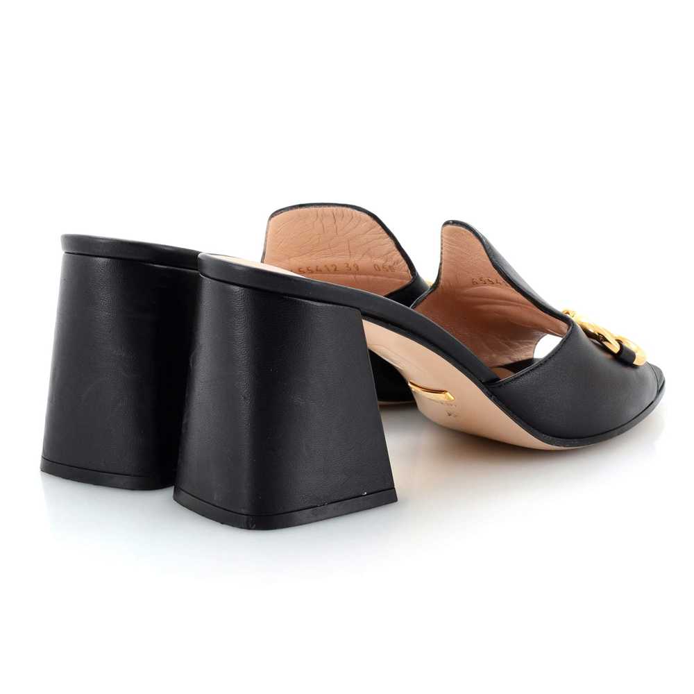 GUCCI Women's Horsebit Block Heel Sandals Leather - image 3