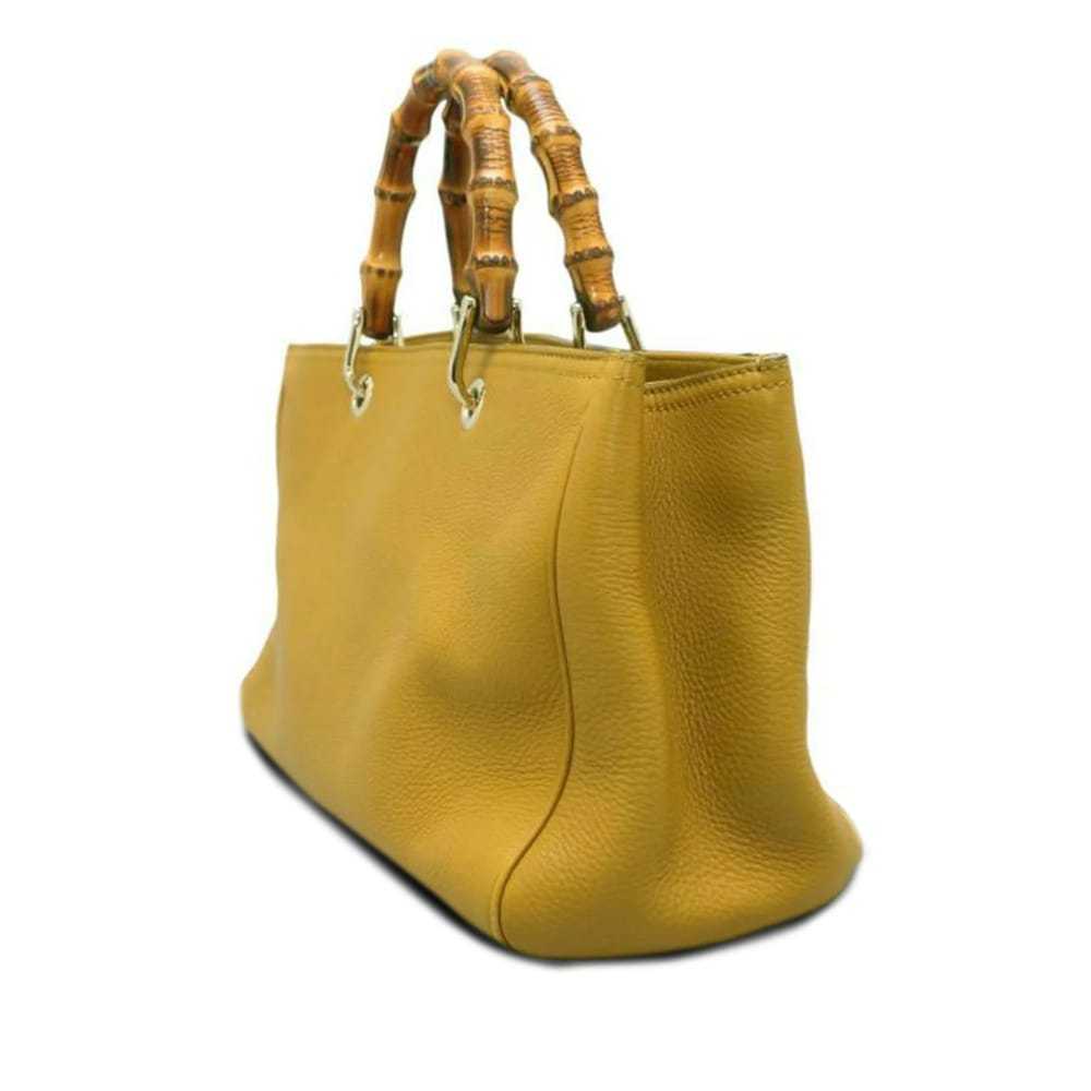 Gucci Bamboo Shopper leather crossbody bag - image 2