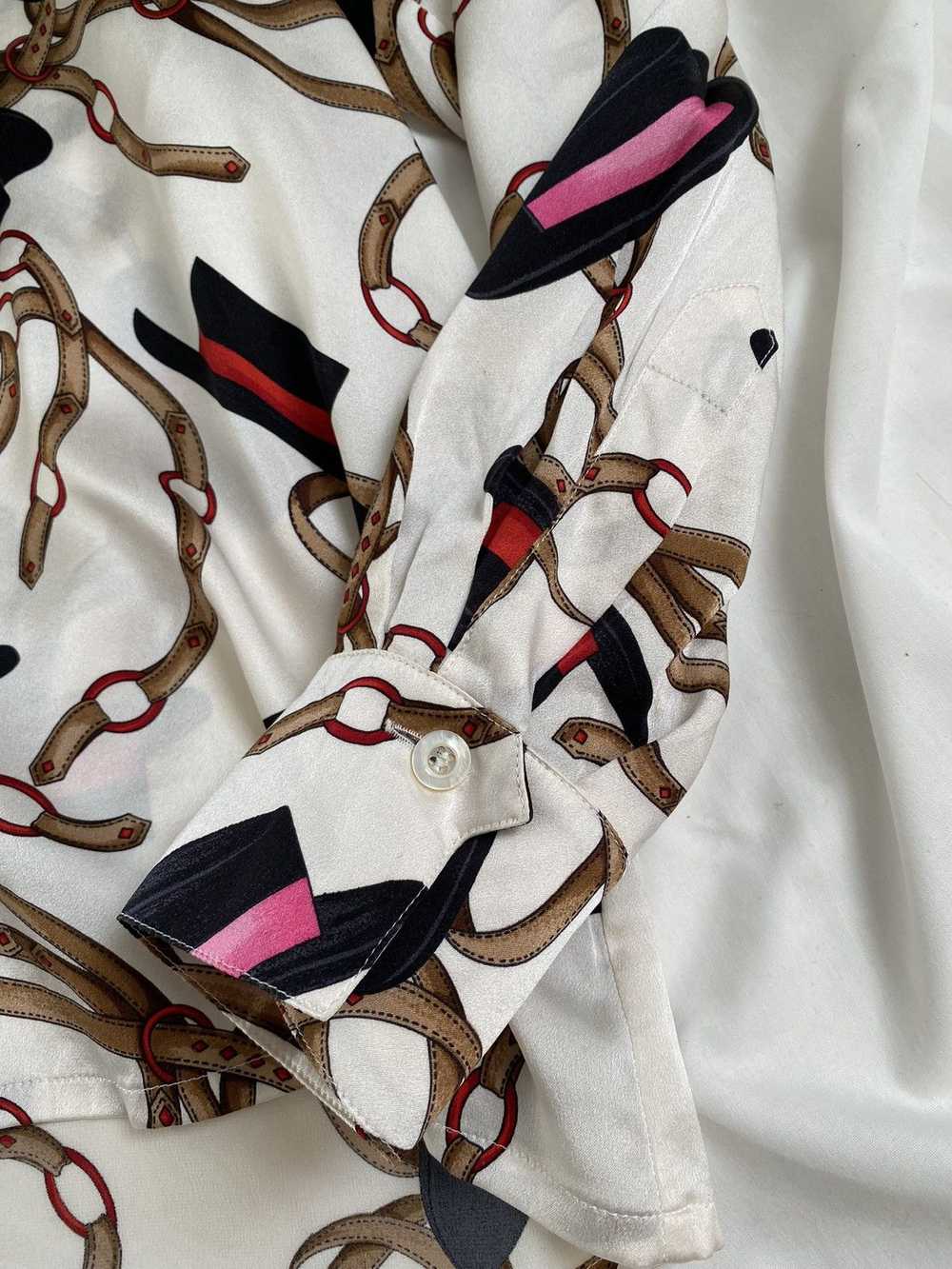 Escada × Luxury × Vintage Vintage silk blouse Esc… - image 7