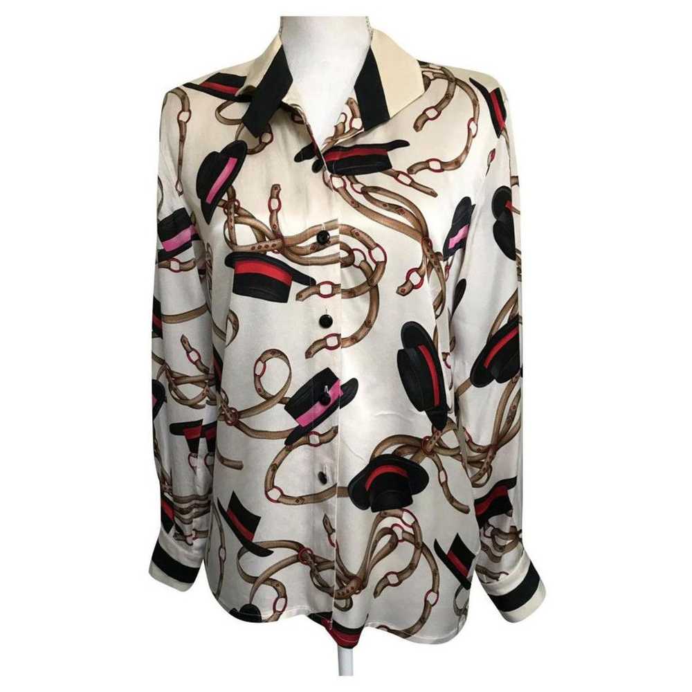 Escada × Luxury × Vintage Vintage silk blouse Esc… - image 8