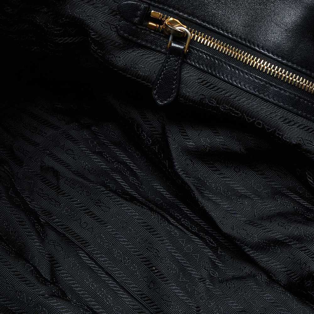 Prada PRADA Black Nappa Gaufre Leather Tote - image 7
