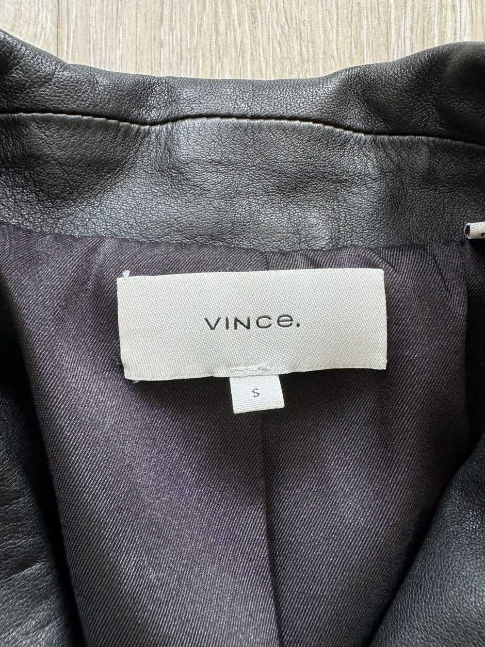 Leather × Vanson Leathers × Vince VINCE COLLARED … - image 3