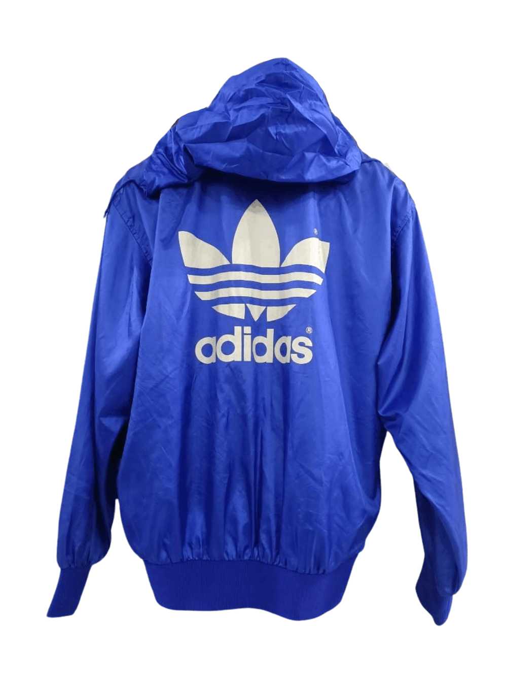 Adidas × Vintage Vintage 90s Adidas hoodie windbr… - image 1