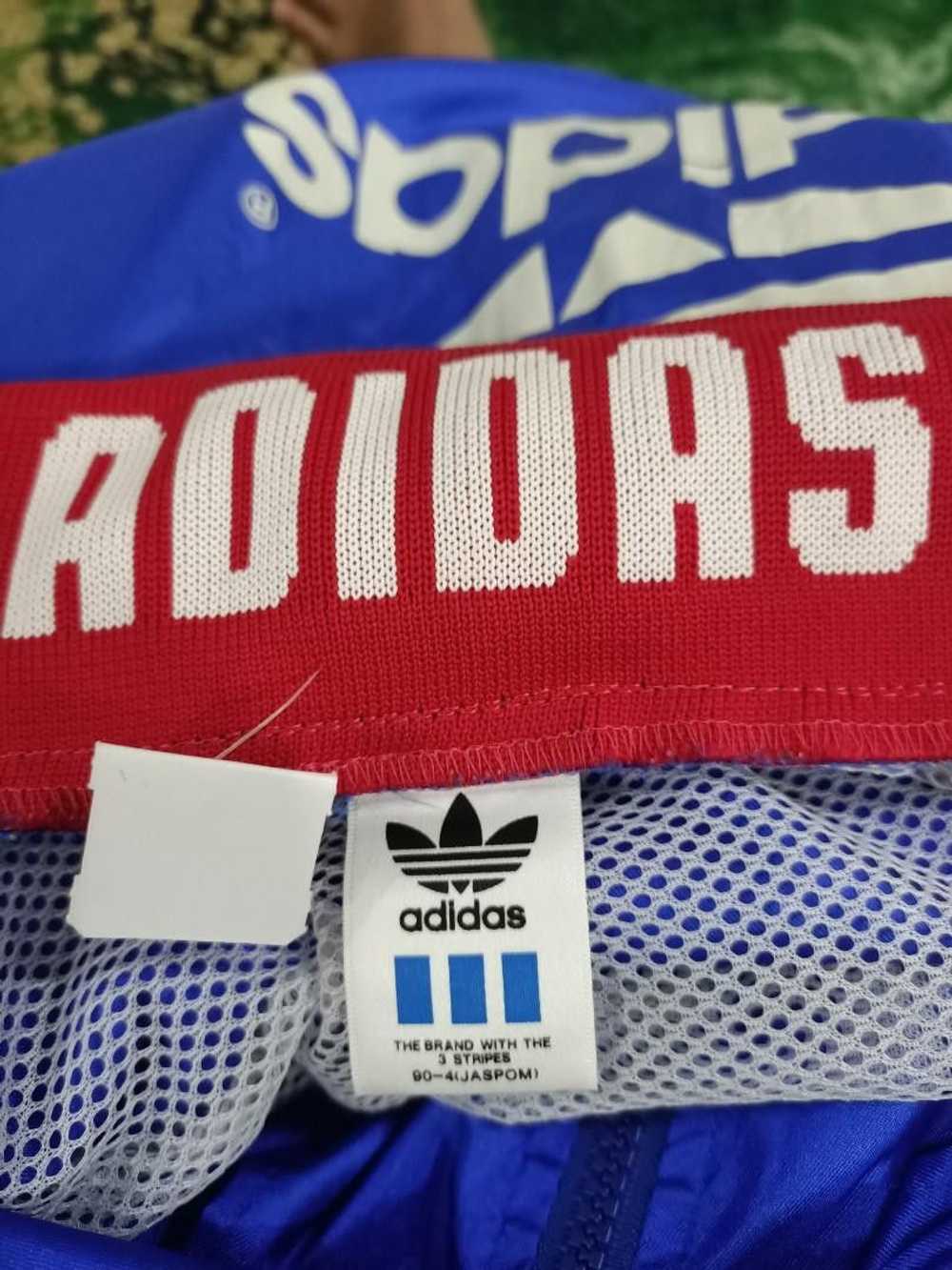 Adidas × Vintage Vintage 90s Adidas hoodie windbr… - image 8