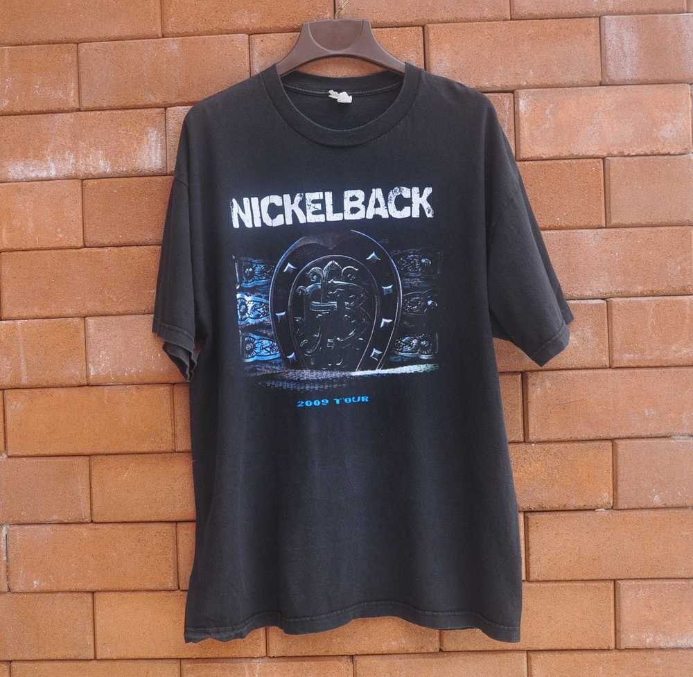 Band Tees × Designer × Vintage Nickelback Hinder … - image 1