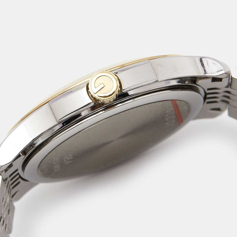 Gucci GUCCI Silver Two-Tone Stainless Steel G-Tim… - image 7