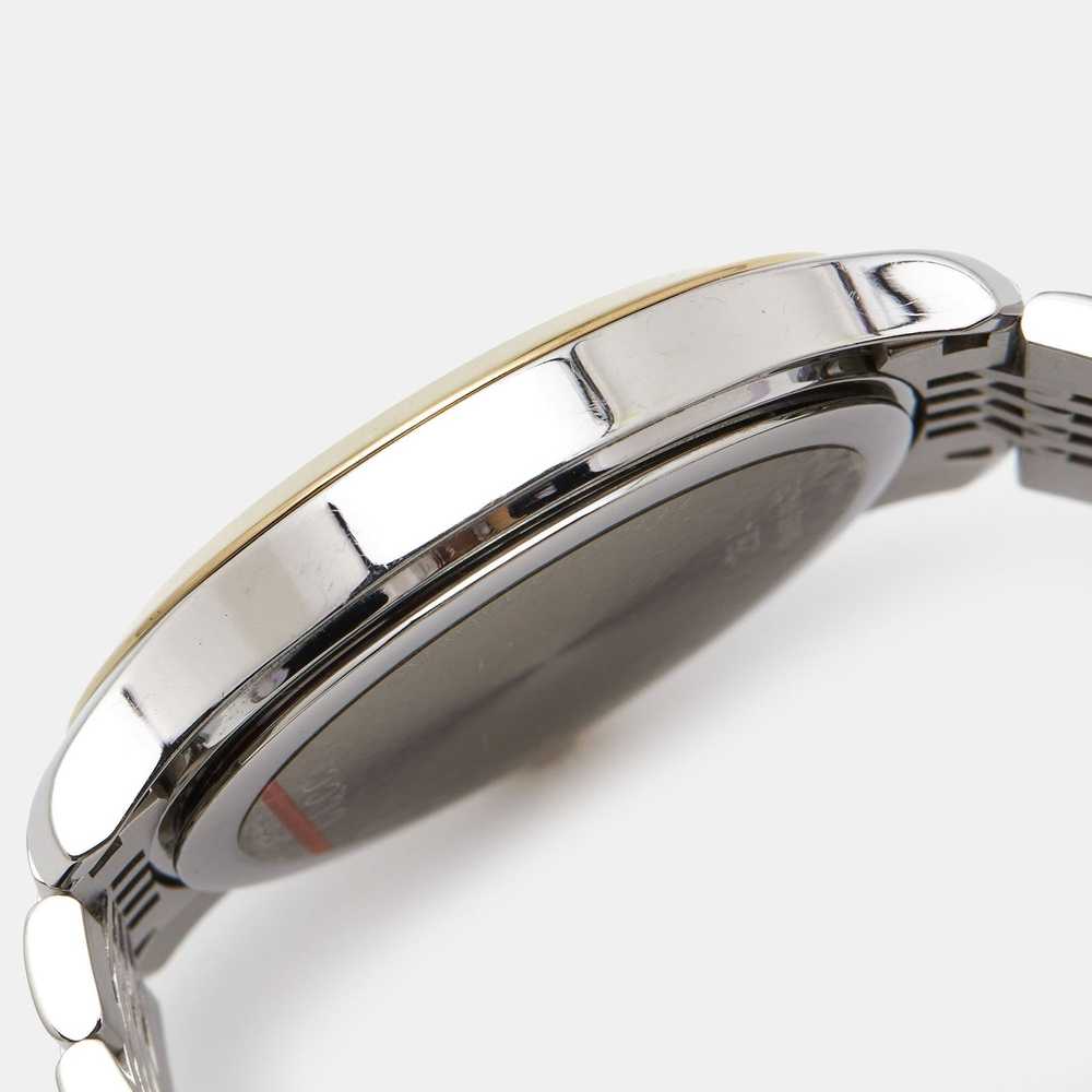 Gucci GUCCI Silver Two-Tone Stainless Steel G-Tim… - image 8