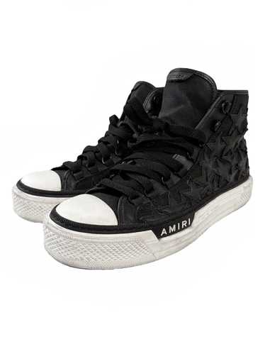 Amiri Stars Leather Court High Sneaker - image 1