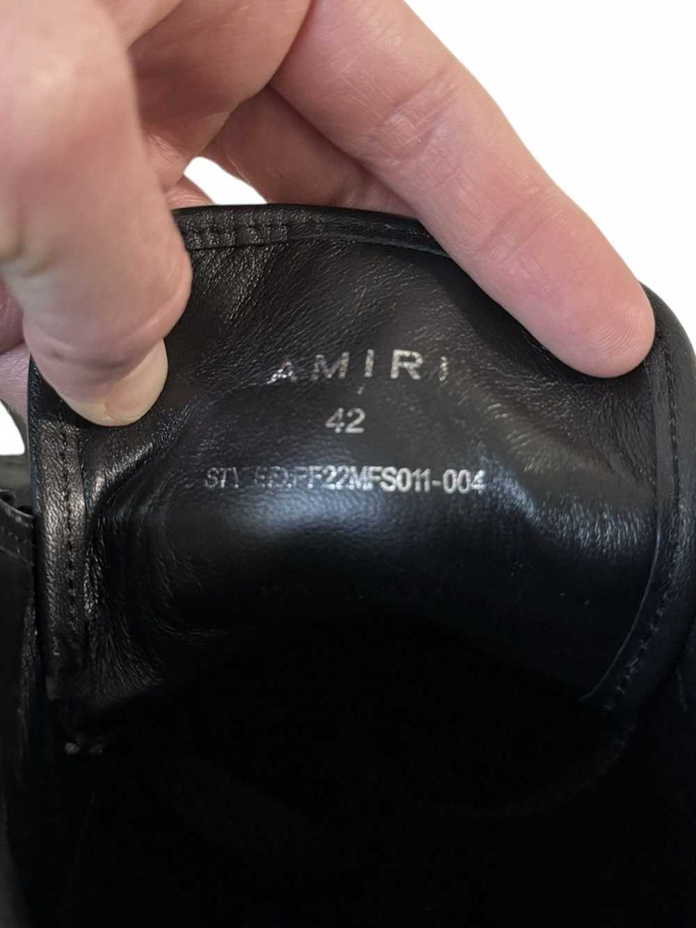 Amiri Stars Leather Court High Sneaker - image 4