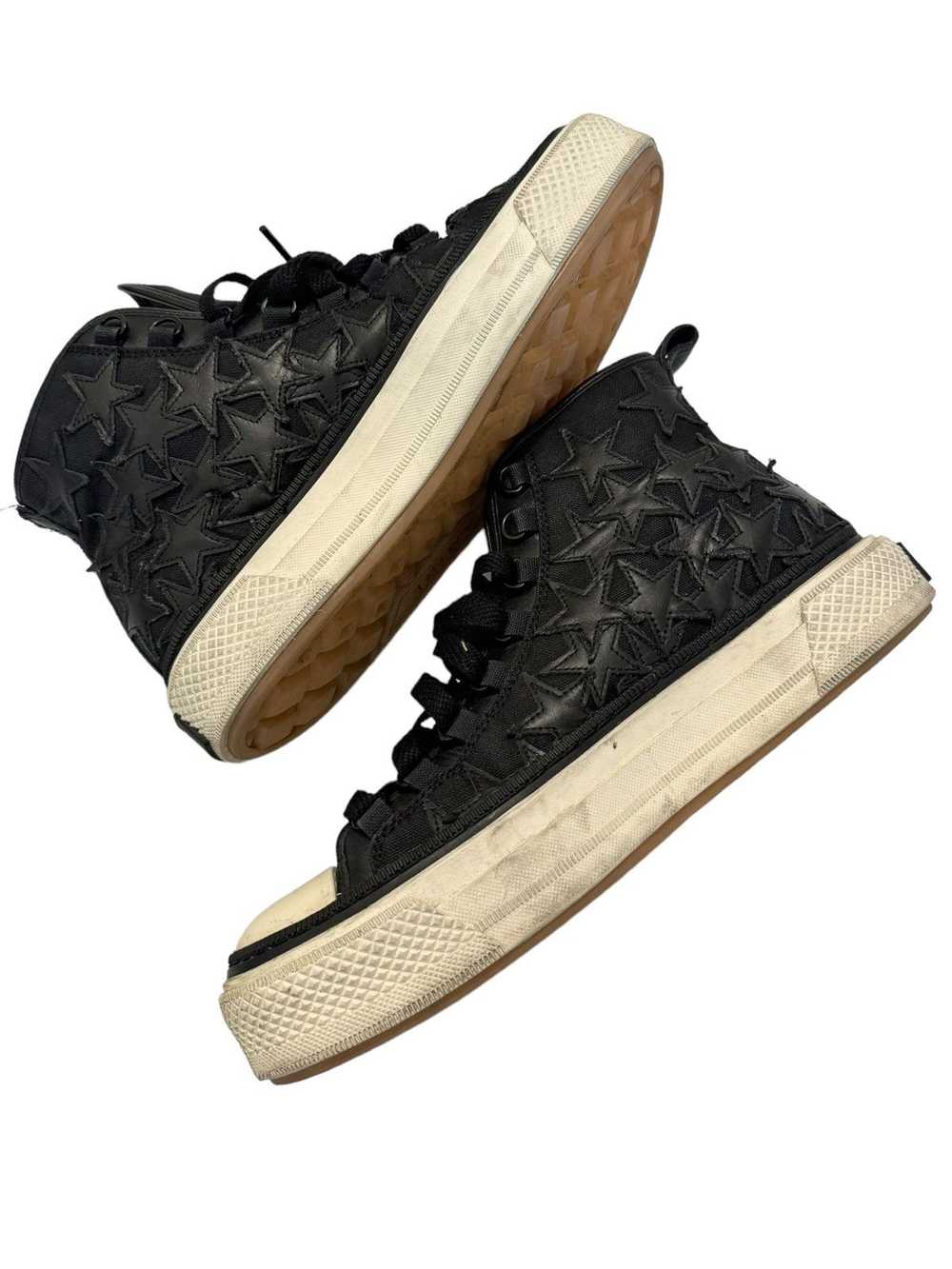 Amiri Stars Leather Court High Sneaker - image 6