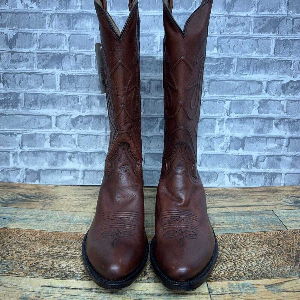 Stetson Stetson Corded Oak Brown Leather Cowboy W… - image 3