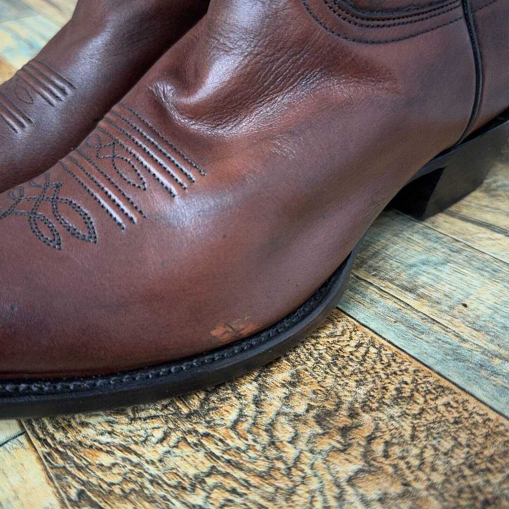 Stetson Stetson Corded Oak Brown Leather Cowboy W… - image 4