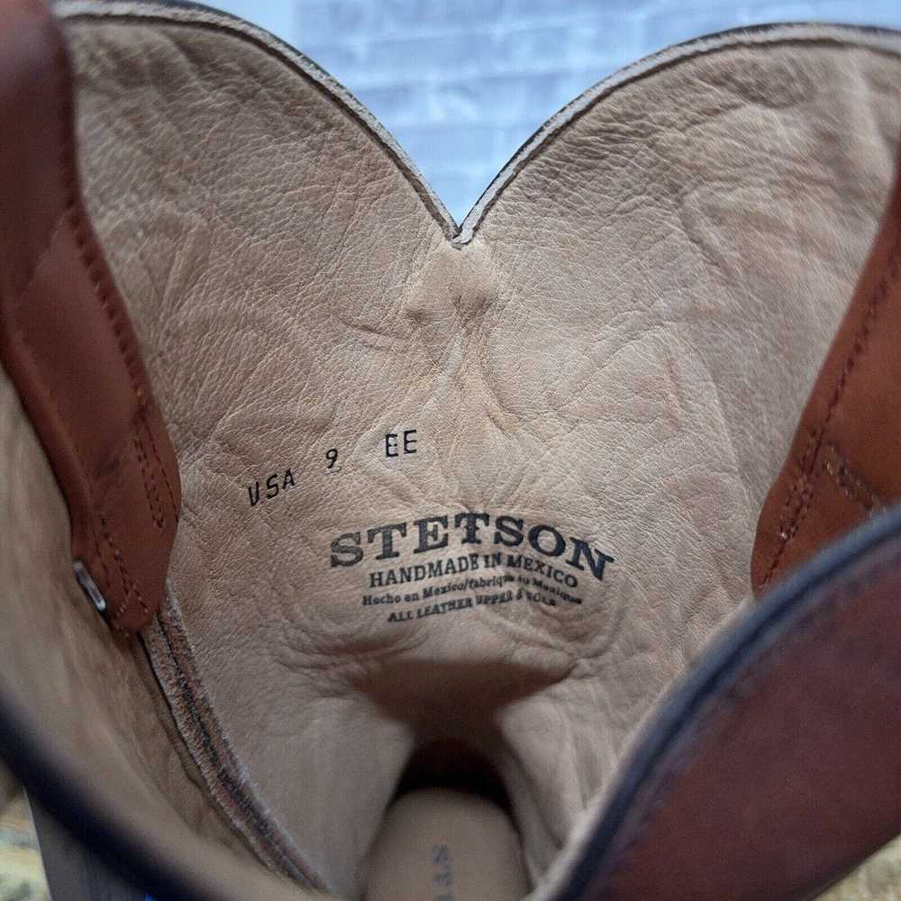 Stetson Stetson Corded Oak Brown Leather Cowboy W… - image 7