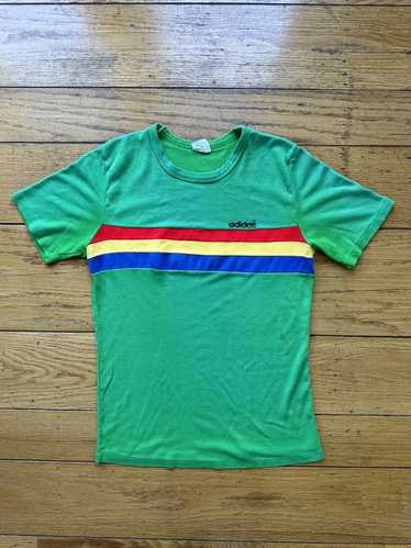 Adidas × Vintage vintage 70s adidas rainbow stripe