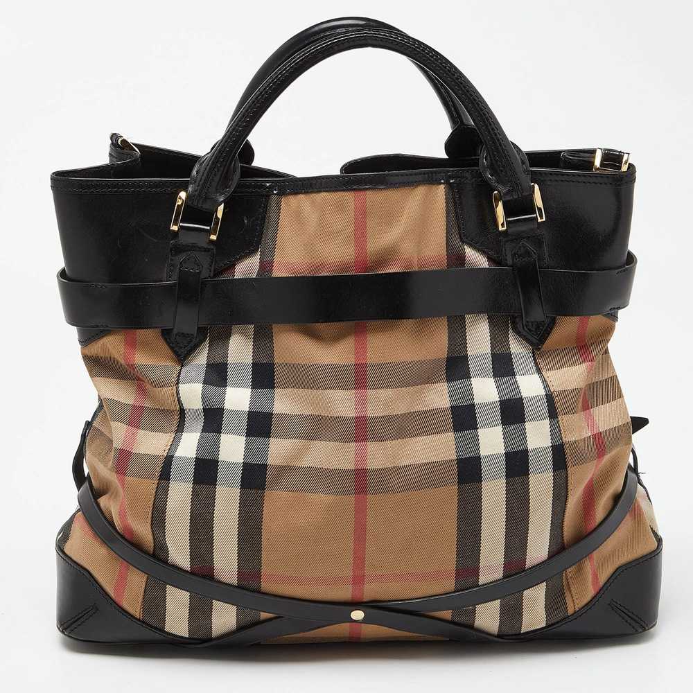 Burberry BURBERRY Black House Check Canvas and Le… - image 4