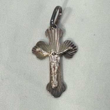 NBDN Nobrandedon VTG silver crucifix - image 1