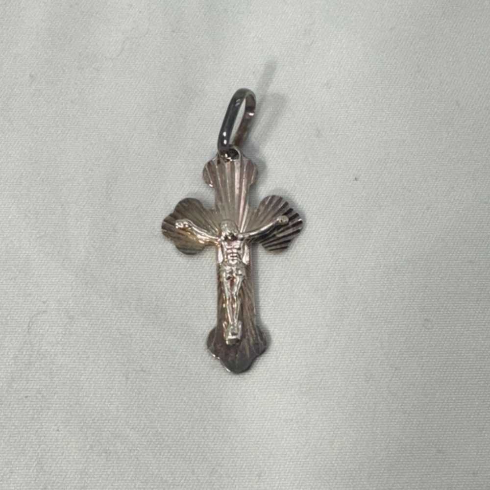 NBDN Nobrandedon VTG silver crucifix - image 2