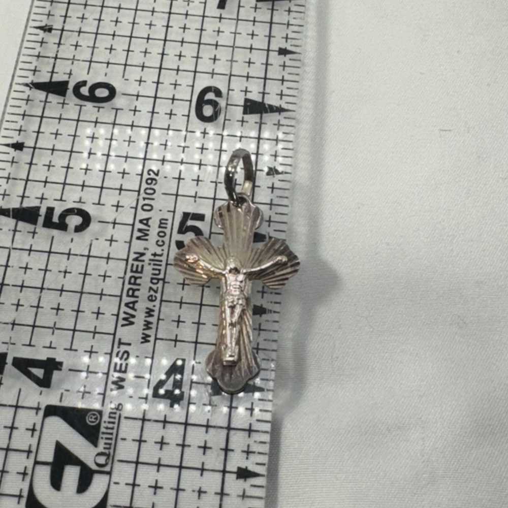 NBDN Nobrandedon VTG silver crucifix - image 4