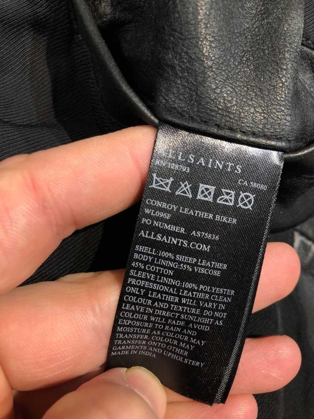 Allsaints × Avant Garde × Streetwear Leather Jack… - image 8