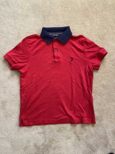 Nautica NAUTICA RED AND BLUE POLO SHIRT