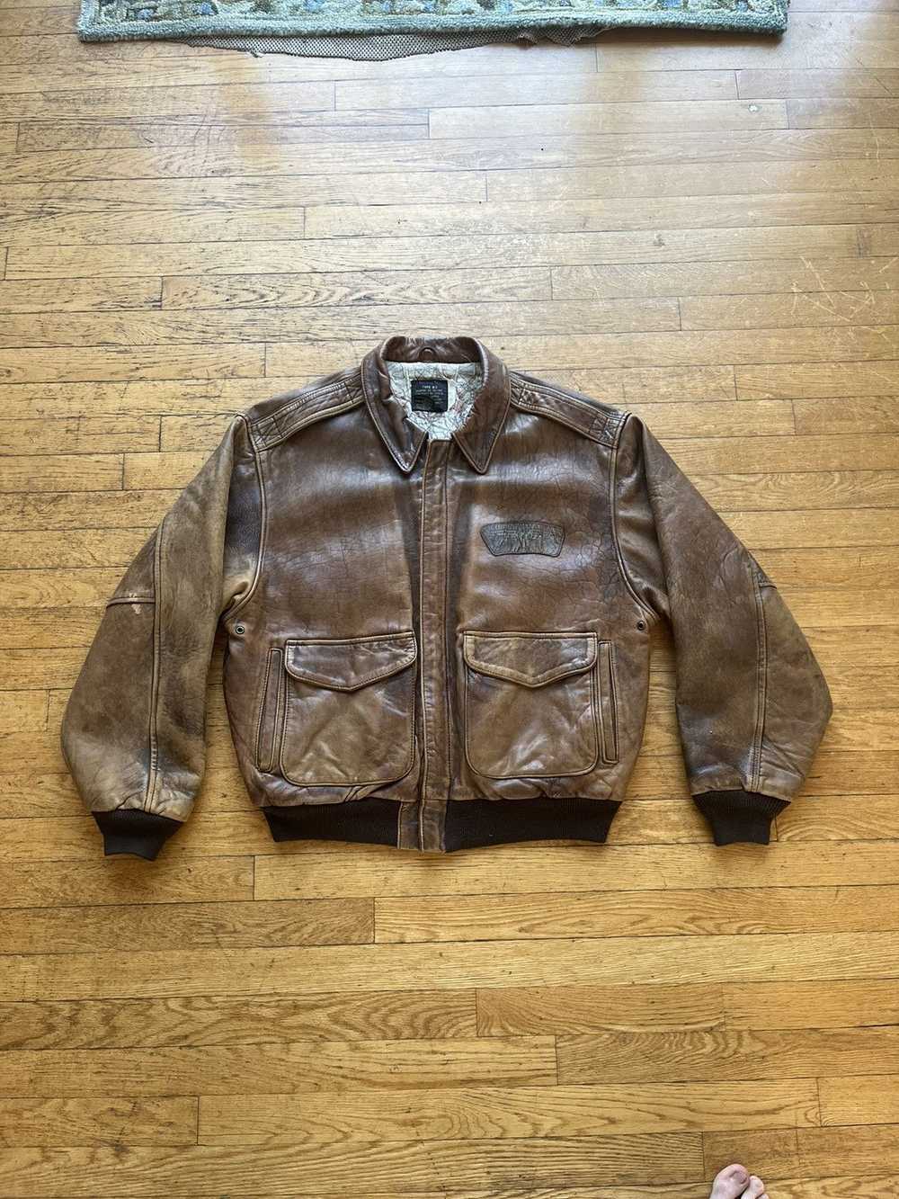 Avirex Avirex Leather Pilot Jacket 1987 - image 2