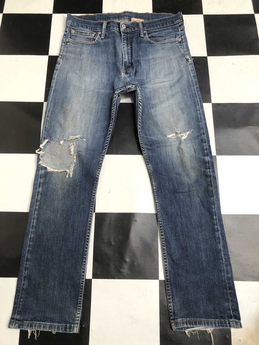 Distressed Denim × Levi's × Vintage Levis 513 Rip… - image 1