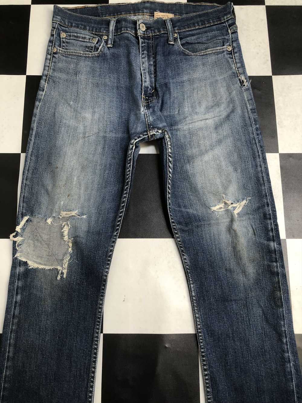 Distressed Denim × Levi's × Vintage Levis 513 Rip… - image 3