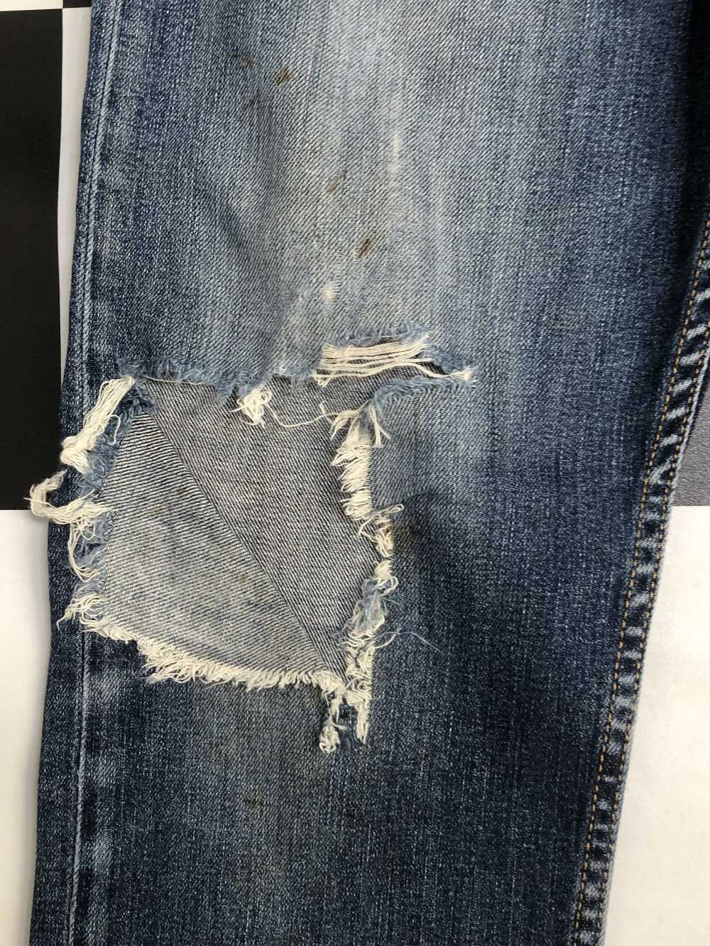 Distressed Denim × Levi's × Vintage Levis 513 Rip… - image 6