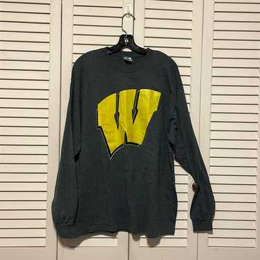 NWOT Wisconsin Badgers long sleeve tee  Yellow ba… - image 1