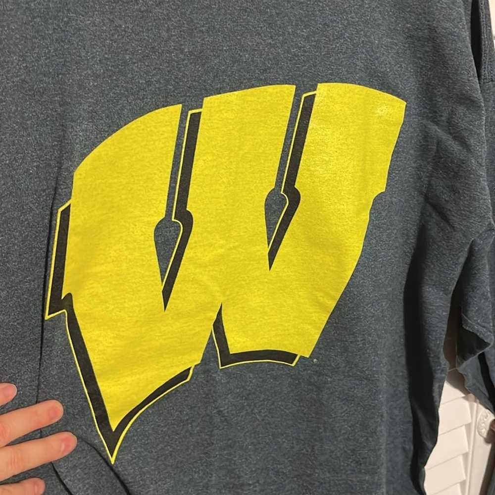 NWOT Wisconsin Badgers long sleeve tee  Yellow ba… - image 2