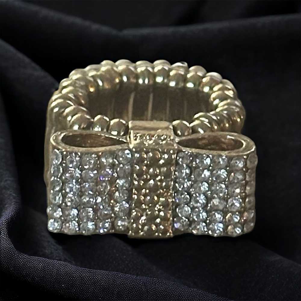 Other Paved rhinestone bow stretch ring - image 1