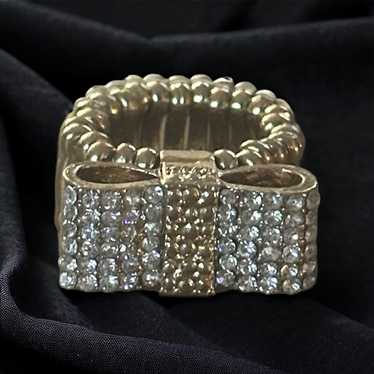 Other Paved rhinestone bow stretch ring - image 1