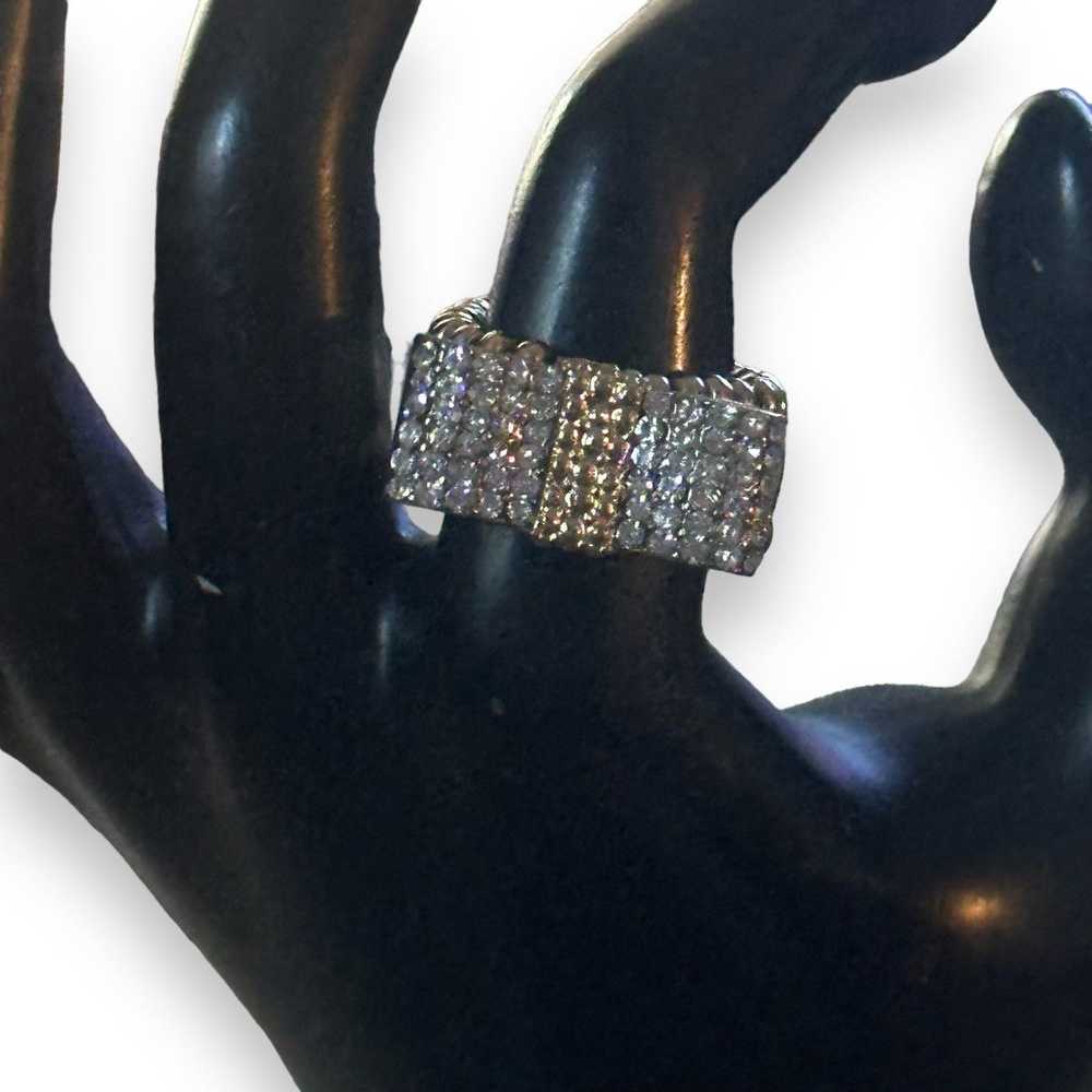 Other Paved rhinestone bow stretch ring - image 3