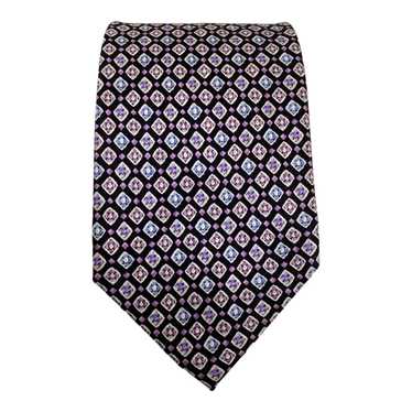 Burma Bibas BURMA BIBAS Geometric Silk Tie 58"/ 3.