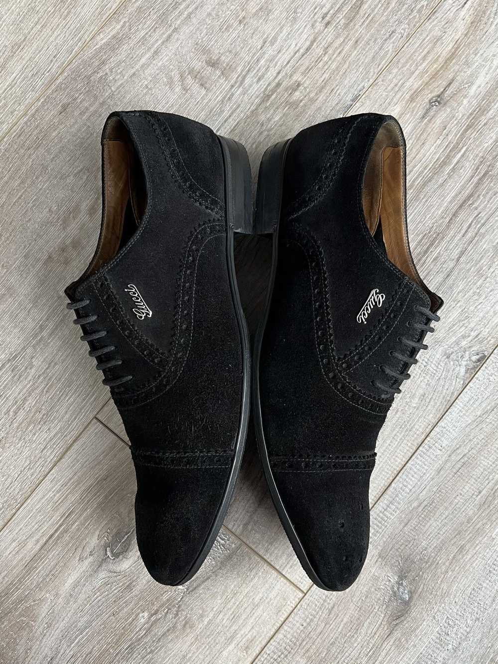 Gucci GUCCI Shoes Oxfords Brogues Suede Lace Up M… - image 11
