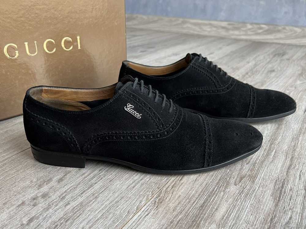 Gucci GUCCI Shoes Oxfords Brogues Suede Lace Up M… - image 9