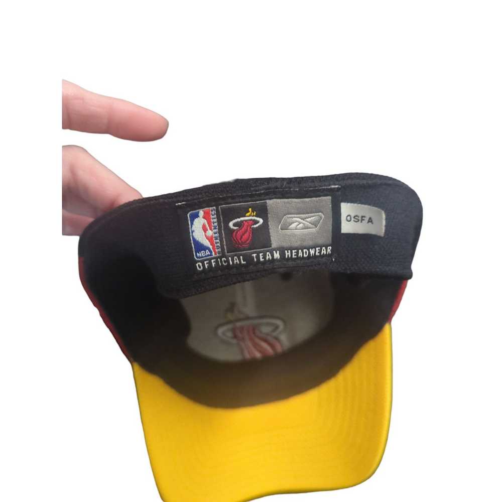NBA Miami Heat Hat Cap Fitted Reebok One Size Bas… - image 6