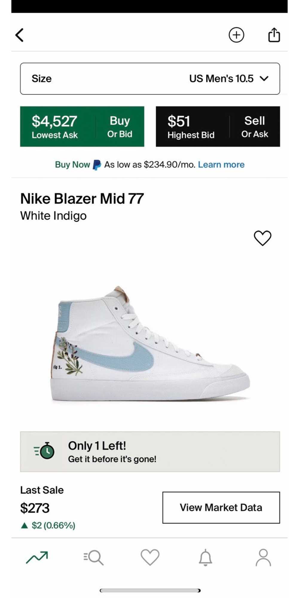 Nike White Indigo Nike Blazer Mid ‘77 - image 12